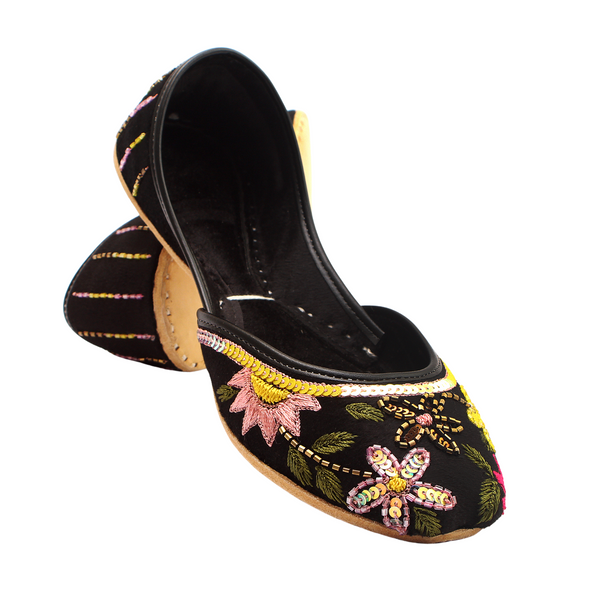 Black Fancy Khussa ZW 046