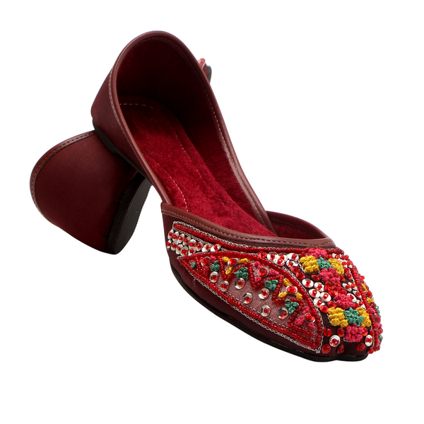 Mehroon Mlty Fancy Khussa ZW 058