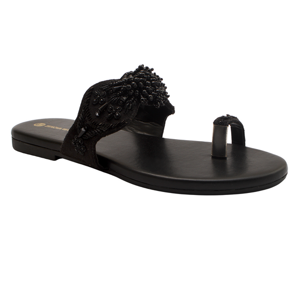 Black fancy kolhapuri 08