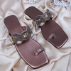 Brown Fancy Kolhapuri ZW 01