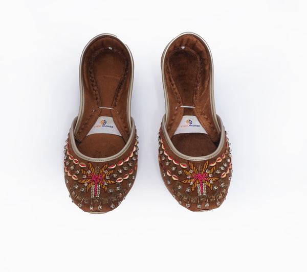 Brown Fancy Khussa ZW 011