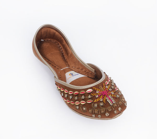 Brown Fancy Khussa ZW 011