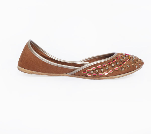 Brown Fancy Khussa ZW 011