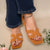 Camira Cut Out Flat Slider Sandal In Gold