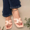 Camira Cut Out Flat Slider InRose Pale